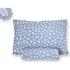 Lastikli Çarşaf ve Yastık Kılıfı Yıldız Desenli