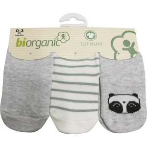 Biorganic Clever Boy 3'lü Çorap 68359 Gri