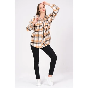 Hamile Oduncu Ekose Gömlek Hardal