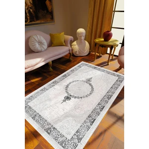 Salon Halısı Salon Halısı Eskitme Gri Beyaz Siyah Kaydırmaz Kesme Yıkanabilir Ince Halı Tüysüz Kilim