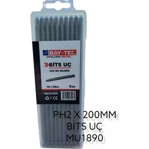 Bay-Tec Yıldız Bits Uç PH2*200MM *10 Adet