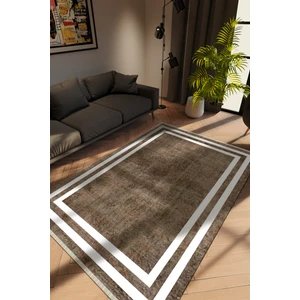 Modern Eskitme Vizon Dijital Baskı Halı Kaydırmaz Ince Yıkanabilir