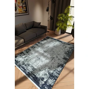 Modern Eskitme Gri Dijital Baskı Halı Kaydırmaz Ince Yıkanabilir