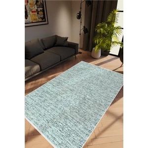 10 Post Online Salon Halısı Modern Eskitme Mavi Kaydırmaz Kesme Yıkanabilir Ince Halı Tüysüz Kilim