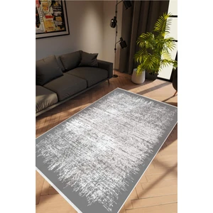 Salon Halısı Doku Eskitme Gri Kaydırmaz Kesme Yıkanabilir Ince Halı Tüysüz Kilim
