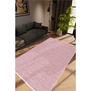 Salon Halısı Modern Eskitme Pembe Kaydırmaz Kesme Yıkanabilir Ince Halı Tüysüz Kilim