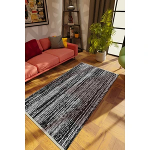 Modern Çizgili Anstrasit Dijital Baskı Halı Kaydırmaz Ince Yıkanabilir