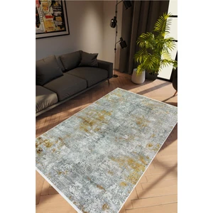 Salon Halısı Doku Eskitme Gri Kaydırmaz Kesme Yıkanabilir Ince Halı Tüysüz Kilim