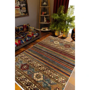 Salon Halısı Otantik Eskitme Kahverengi Kaydırmaz Kesme Yıkanabilir Ince Halı Tüysüz Kilim