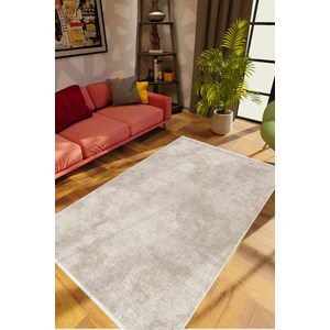 Salon Halısı Doku Eskitme Bej Krem Kaydırmaz Kesme Yıkanabilir Ince Halı Tüysüz Kilim