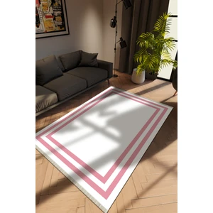 10 Post Online Modern Pembe Dijital Baskı Halı Kaydırmaz Ince Yıkanabilir
