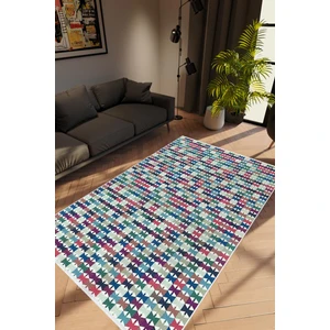 Salon Halısı Modern Retro Gri Kaydırmaz Kesme Yıkanabilir Ince Halı Tüysüz Kilim