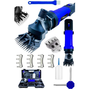 Lieber German 4800 Watt Bakir Sargili Çelik Şanzuman Isınmaz Motorlu Koyun Keçi Kırkma Makinesi + 4 Adet Üst Bıçak