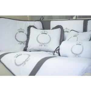 Kista Baby Park Yatak Bebek Uyku Seti Nevresim Takımı 70x110 Crown Gri