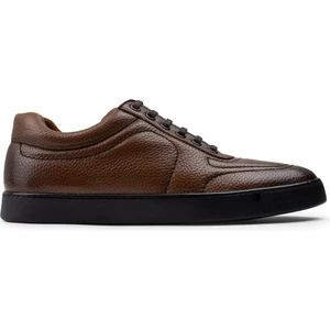 Deri Taba Rengi Sneaker Erkek Ayakkabı