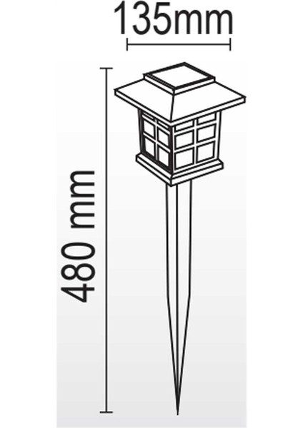 15 Watt Solar Kazıklı/set Üstü Rumeli Feneri Çim Armatürü modelleri