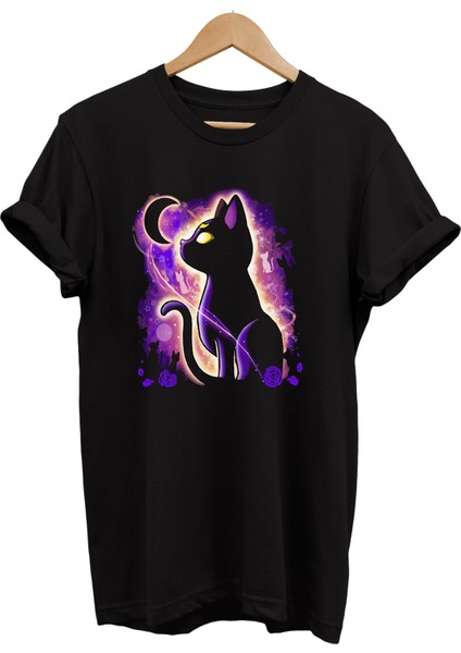 Sailor Moon Baskılı %100 Pamuk Oversize T-Shirt Büyük Beden Tişört