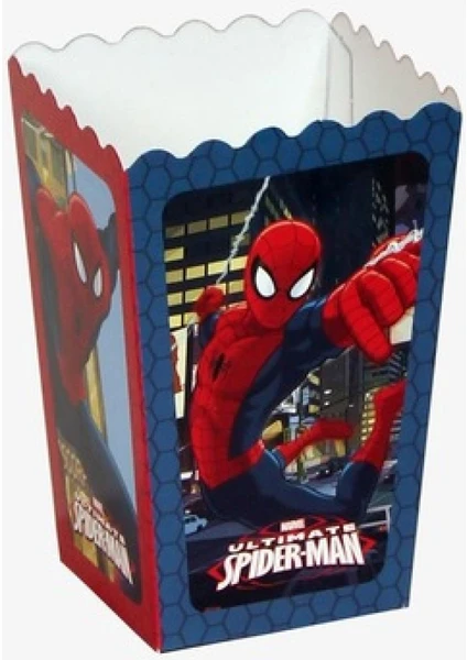 My Party Ready Spiderman Örümcekadam Konsept Mısır Kutusu 8'li