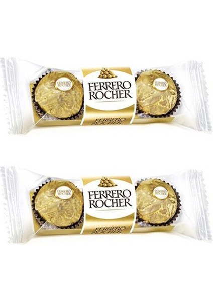 Ferrero Rocher Çikolata 3'lü 37,5 gr 2'li