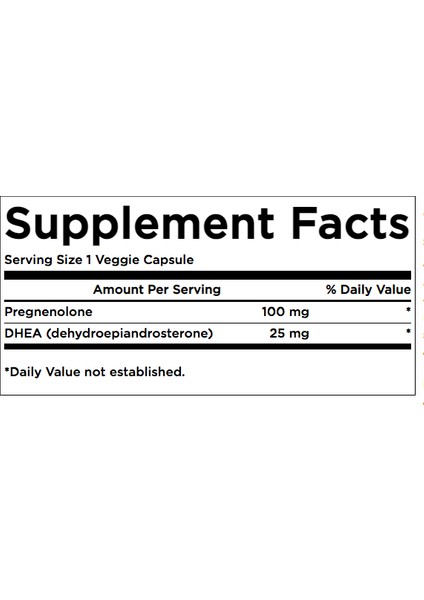 Ultra- Dhea And Pregnenolone 125MG 60 Capsul..adınıza Faturalı Resmi Orj Amerikan Ürünü