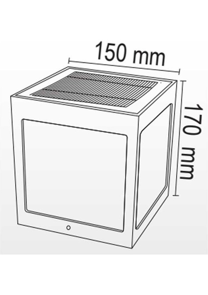 30 Watt Solar Set Duvar Üstü Ayaklı Dekoratif Küp Armatür
