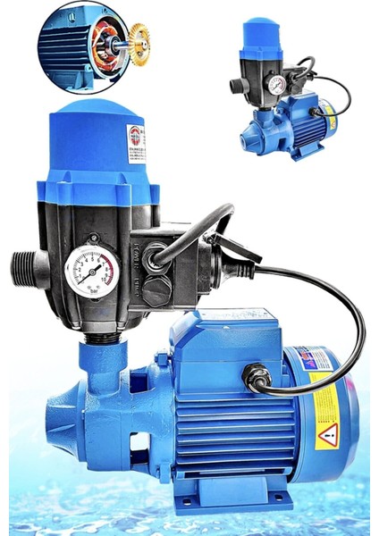 0.37KW 0.5 Hp Aleminyum Sargılı Paket Hidrofor Sistem Su Pompası Su Motoru SC60ALEMINYUM