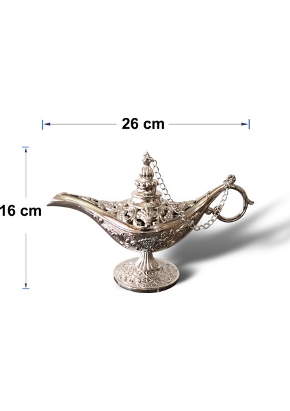 Sihirli Lamba Alaattin Bakır Buhardanlık- Tütsülük - Büyük Boy fırsatları