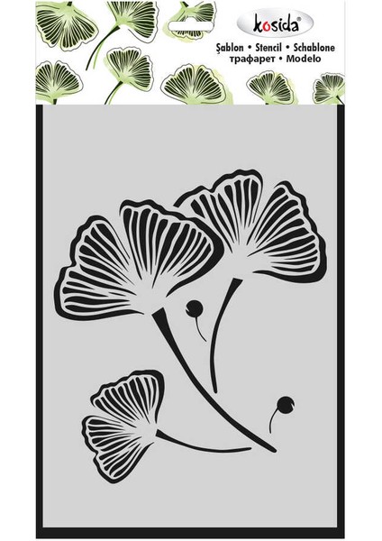 Stencil Ginkgo 20 x 30 cm