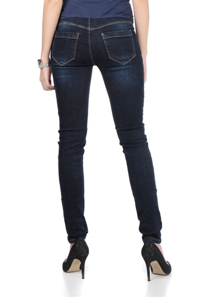 Hamile Dar Paça Skinny Kot Pantolon Mavi fırsatları