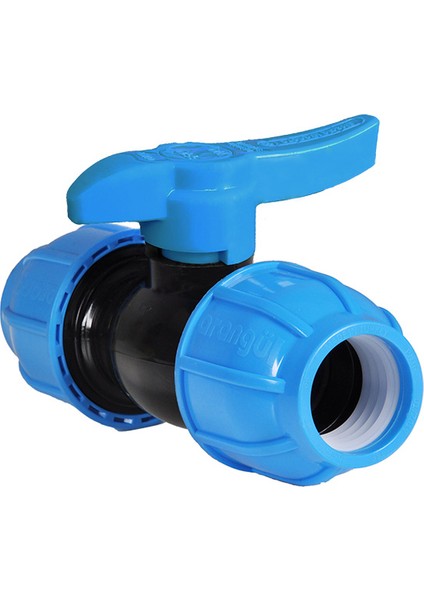 Bahçe Sulama Kaplin Tam Geçişli Pp 63 x 63 Çıkışlı Küresel Vana