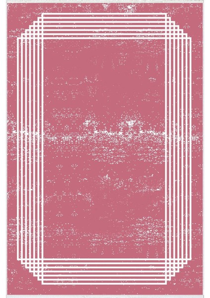 Salon Halısı Modern Geometrik Pembe Kaydırmaz Kesme Yıkanabilir Ince Halı Tüysüz Kilim fiyatları