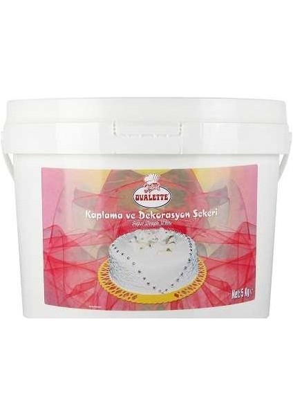 Ovalette 5 kg Beyaz Renk Şeker Hamuru
