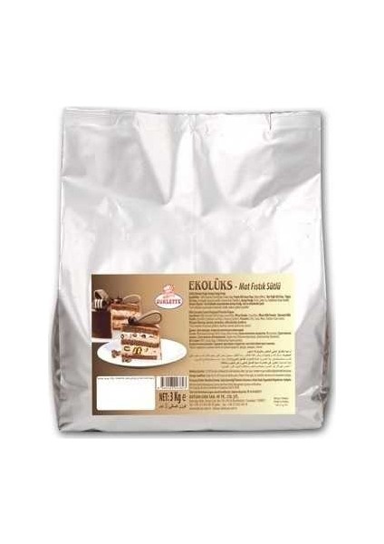 Ovalette Sütlü Mat Fıstık 3 kg Pasta Çikolata Fıstık