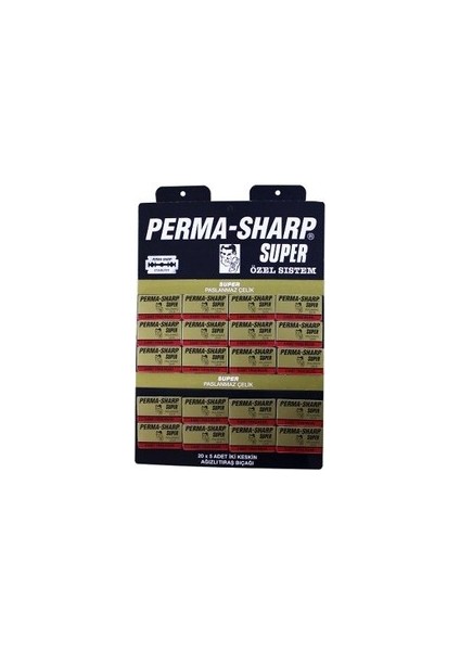 Perma-Sharp Çift Tarafli Jilet 20*5li Paket