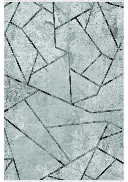 Salon Halısı Modern Geometrik Lacivert Gri Kaydırmaz Kesme Yıkanabilir Ince Halı Tüysüz Kilim fiyatları