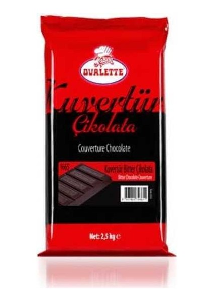 Ovalette Extra Küvertür %65 Bitter Çikolata 2,5 kg