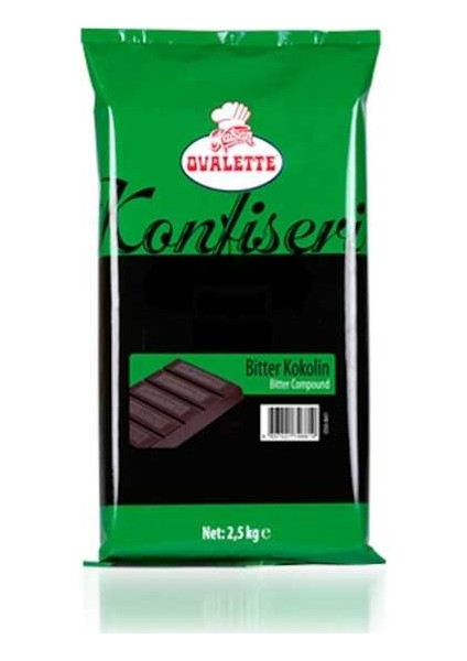 Ovalette Ovalette Bitter Konfiseri Kokolin Çikolata (2.5 Kg)