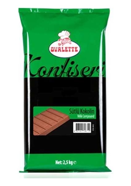Ovalette Ovalette Sütlü Konfiseri Kokolin Çikolata (2.5 Kg)