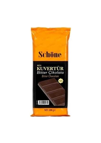 Ovalette Schöne 200 gr Bitter Kuvertür Çikolata