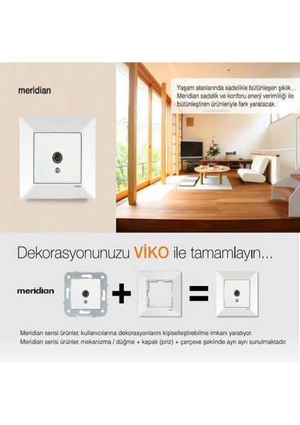 9096 7037 Karre/meridian Beyaz Müzik Yayın Prizi fiyatları