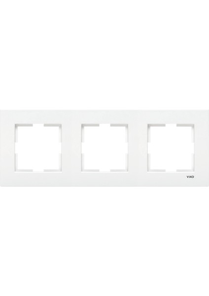 9096 0202 Karre Sıva Altı Üçlü Çerçeve Beyaz