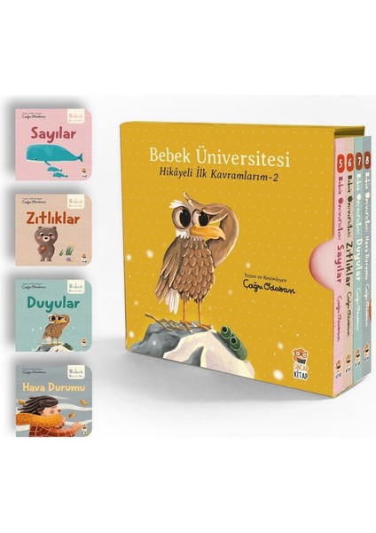 Bebek Üniversitesi Seti 2: Hikayeli İlk Kavramlarım (4 Kitap Takım) - Çağrı Odabaşı