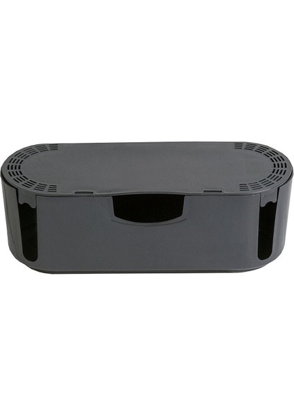 Antrasit Kablo Düzenleyici Çoklu Priz Kutusu