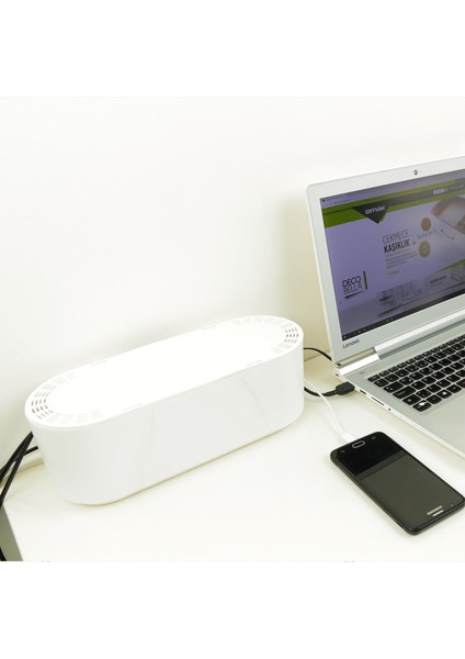 Antrasit Kablo Düzenleyici Çoklu Priz Kutusu fiyatları