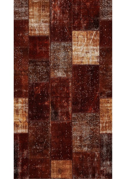 Modern Patchwork Kahverengi Dijital Baskı Halı Kaydırmaz Ince Yıkanabilir fiyatları