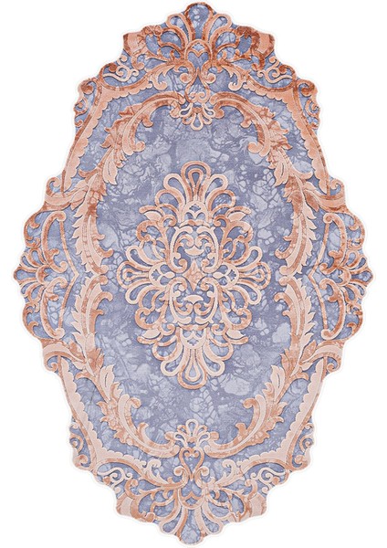 Salon Halısı Klasik Modern Metalik Gri Altın Kaydırmaz Kesme Yıkanabilir Ince Halı Tüysüz Kilim