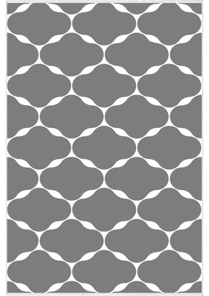 Salon Halısı Modern Geometrik Gri Beyaz Kaydırmaz Kesme Yıkanabilir Ince Halı Tüysüz Kilim fiyatları