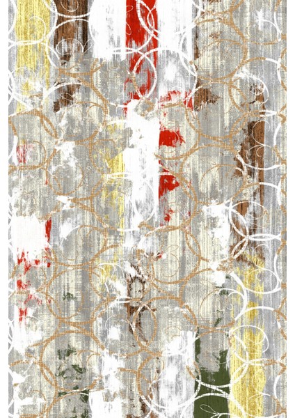 Modern Geometrik Karışık Renkli Dijital Baskı Halı Kaydırmaz Ince Yıkanabilir fiyatları