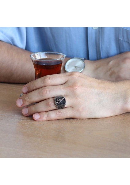 Atatürk Imzalı Ayyıldızlı 925 Ayar Gümüş Erkek Yüzük fiyatları