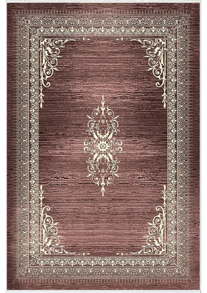 Salon Halısı Klasik Kahverengi Kaydırmaz Kesme Yıkanabilir Ince Halı Tüysüz Kilim fiyatları